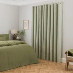 Frankie Herringbone Blackout Eyelet Curtains -Curtain Series 30962755 alt04