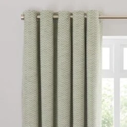Frankie Herringbone Blackout Eyelet Curtains -Curtain Series 30962756