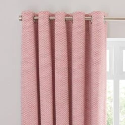 Frankie Herringbone Blackout Eyelet Curtains
