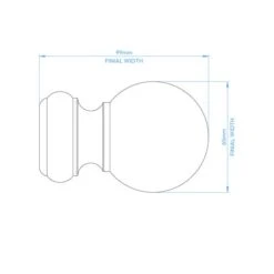 Tilton Wooden Curtain Pole With Rings -Curtain Series 30964095 alt09