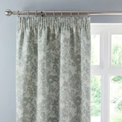 Sofia Floral Pencil Pleat Curtains