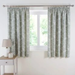 Sofia Floral Pencil Pleat Curtains -Curtain Series 30964671 alt05
