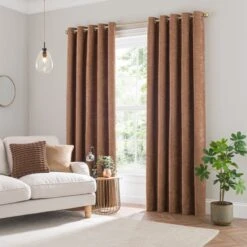 Genoa Chenille Blackout Eyelet Curtains -Curtain Series 30965024 alt01